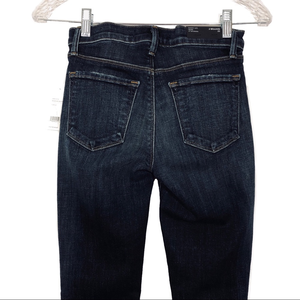 J Brand Mid Rise Skinny Destruct Jeans Size 22 XXS - Picture 3 of 8